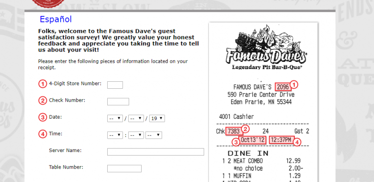 Famous-Dave-s-Guest-Satisfaction-Survey-Welcome