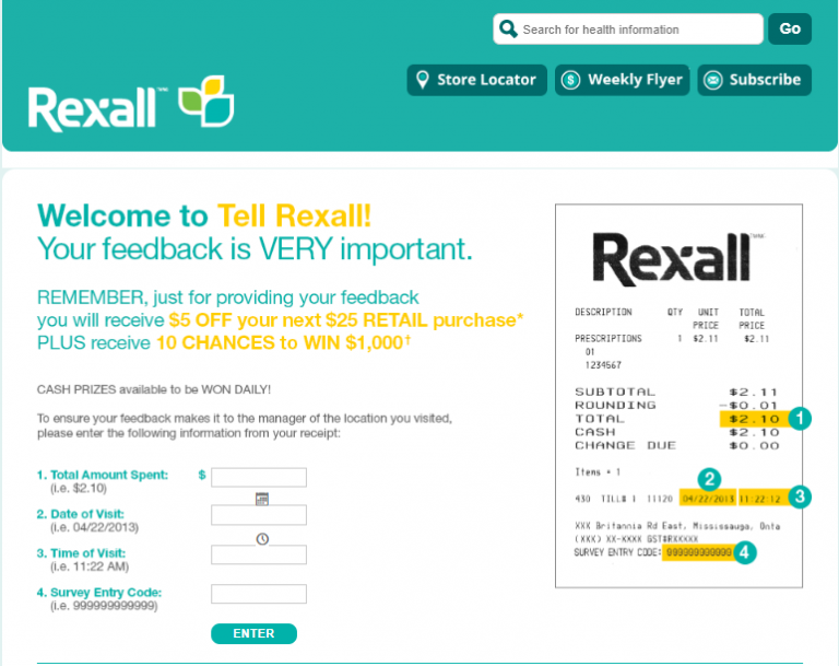 Rexall Survey