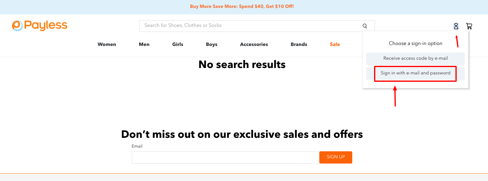 payless shoes login