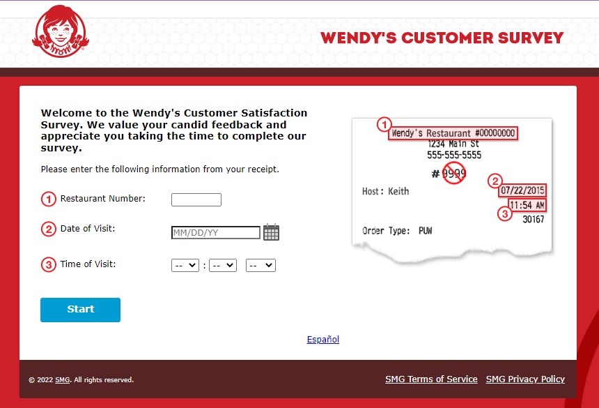 Wendy’s Customer Satisfaction Survey